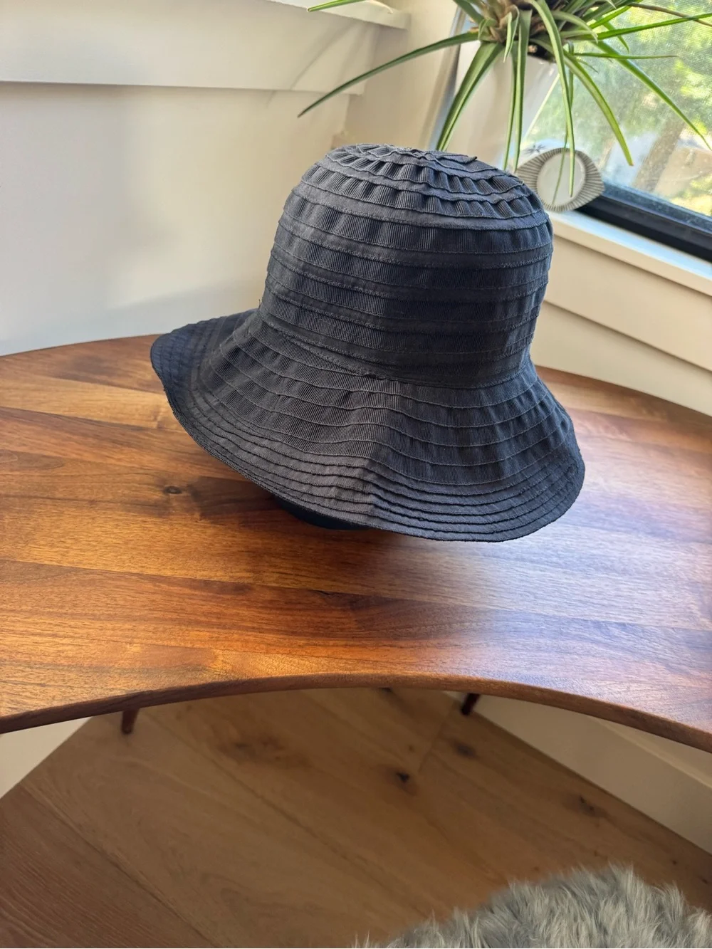 San Diego Hat Company Black Ribbed Cotton Bucket Hat